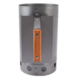 Grill Chimney Starter Wood Handle Compact Barbecue Chimney Starter for Outdoor Cooking Camping V1294-YM0706-3111230161911