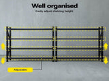 Giantz 4Mx2M Garage Shelving Warehouse Rack Black WR-F-20205-200BK-ABCX2