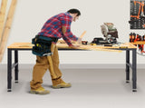 Adjustable Workbench, 1220 x 508 x 968 mm Garage Table with 719-968 mm Heights & 900 kg Load V952-LDSGZTSM4820V400PV3