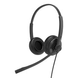 Yealink YHS34 Dual Wired Headset with QD to RJ Port, Noise-Canceling Headset, Binaural Ear, RJ9, QD V1202-V2-IPY-YHS34-DUAL