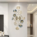 Large Wall Clock 22cm Metal Silent Non Ticking Decoration Hanging Clock Battery Operated with 3D V985-DECORCLOCK