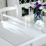 Clear Table Protector 24 x 48 Inch - 2mm Thick Plastic Table Cover, Clear Table Cover Protector V1258-DP02-WO-1109