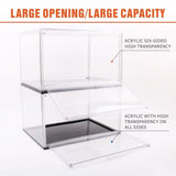 5PC Stackable Shoe Display Box Hard Acrylic Sneaker Storage Containers Case V465-82010