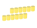 12Pcs Bandage Wrap Natural Latex Elastic Self Adhesive Wrap for Cows Dogs Horses 10cm Yellow V1294-YM0523-3111220104712