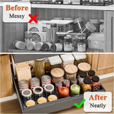 CARLA HOME 2 Pack Pull Out Cabinet Organizer Expandable for Cabinets with Adjustable Slide Out LSB-36209