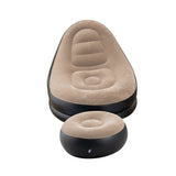 Inflatable Deck Chair Thick Lounger Sofa with Footrest for Indoor Living Room Bedroom Outdoor Travel V1294-YM0901-3116240017711