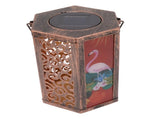 Garden Hanging Lights Waterproof LED Decorative Lighting Hexagonal Bird Pattern Lantern for Home V1294-YM0521-3119230045311