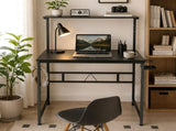 Levede Gaming Table Spacious Wear Resistan Stable Computer Desk Earphone Hook DH1078-BK-AU