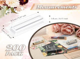 200 Pcs Clear Lip Balm Pouches Plastic Holder for Cash Gift Lipstick Plastic Domes Compact V1258-DP02-C-2264