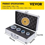 Diamond Drills 4PCS Diamond Hole Saw 35/40/50/68mm Tile Hole Saw Kit Vacuum Brazed Diamond Drill V952-JT435405068MM71UZV0