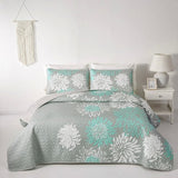 Elegant Quilted Bedspread and Pillowcases Set: Infuse Your Bedroom with Charm - Queen size V745-MAC080164Q13U