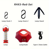 RHX3 Multi-functional Camping Light 5-level & stepless dimming, 3000mAh battery , V1232-LYD-RH3-002