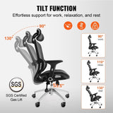 Mesh Chair, Adjustable High Back Desk Chair with Mesh Seat, Angle and Height Adjustable Home V952-XZKBYTQZYK00ZJ8S1V0
