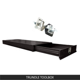 Under Tray Body Tool Box Trundle Drawer 1500 Long UTE Truck ToolBox Black V379-TRNDLBLK001505