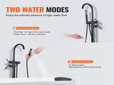 Freestanding Bathtub Faucet, Floor Mount, Freestanding Tub Filler, Shower Mixer Taps, Two Water V952-GHKSLTSYXYGH0IJXEV0