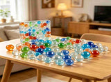 70Pcs Glass Marbles, Solid Round Marbles for Board Games, DIY Decorations and Home Furnishings, V1192-AZ-W-18086