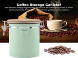 Green Coffee Container with CO2 Valve 1.8L Airtight Storage Jar V1188-MAG101-05704-2