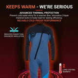 3MM Men's Full Wetsuit 4-Way Stretch, UPF 50, Thermal & Scratch Resistant for Diving & Surfing V1107-153-48063-BLK-L