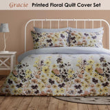 Ardor Gracie Printed Floral Quilt Cover Set Queen V442-INT-QUILTCS-GRACIE-MULTI-QS