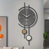 Gray Gold Geometric Wall Clock Modern Wall Clock Home Decor Clock Silent Clock V1347-115-GOL-04847