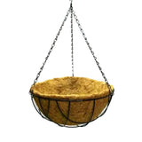 Hanging Basket Flower Pot Half Round Wire Plant Holder with Chain for Porch Garden Balcony V1294-YM0716-3117220143214