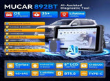 892BT Full System AI Bidirectional Scan Tool, Free Lifetime Updates
OBD2 Scanner,ECU Coding, 35 V1107-CS-RKVHSJ37