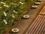 solar ground disk lights, outdoor lighting Australia, 8 LED lights, stainless steel solar lights, V1106-124-56785-WAR-24PCS