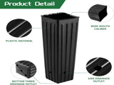 50 Pcs 12" Tall Tree Pots Plastic Deep Nursery Pots Tall Nursery Tree Pots Plant Deep Seedling Pots, V1258-DP02-WO-410