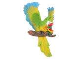 Parrot Wall Decoration Resin Vivid Flapping Hanging Parrot Statue Bird Ornament for Garden Patio V1294-YM0703-3111230091311