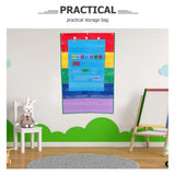 Multi Color PVC Clear Cell Phone Wall Pockets for Classroom Office Storage and Household V1370-AZ4-15006