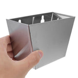 Wall Mount Bottle Cap Catcher in Silver Stainless Steel for Home Use 2pcs V1369-AZ3-W-20806