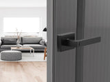 Privacy Door Handle, 10 Pack Matte Black Door Lever, Left or Right Handing Reversible Lever with V952-YSMJSBSFX10J873ECV0