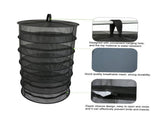 Hanging Basket 6 Layers with Zipper Folding Dry Rack Drying Net Dryer Bag Mesh For Flowers Buds V1294-YM0901-H23709B-2
