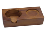Wooden Coffee Protafilter Stand Holder Coffee Tamper Holder Stand Tamping Station Brown V1294-YM0717-3118220188411