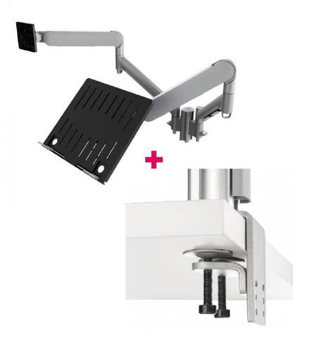 Atdec AWMS-2-ND13 Notebook-Monitor Combo Mount + 135mm Post / 9kg 13AWMS-2-ND13-H-S