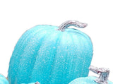 7 Pcs Artificial Pumpkin Cute Lifelike Foam Harvest Pumpkins for Autumn Holiday Decor Sky Blue V1294-YM0901-3115240077511