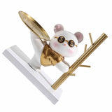 Entryway Key Storage Ornament Cartoon Cute Entryway Key Holder Ornament with Tray for Home Bedroom V1294-YM0710-3115230116011