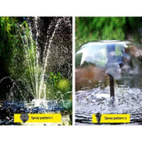 Gardeon Solar Pond Pump Water Fountain Filter Box Submersible Outdoor Pool 6.6FT FOUNT-POND-B-800-BOX