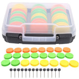 24Pcs Fishing Line Storage Holder with Storage Box Foam Spools Fishing Line Winders Hook Board V1369-AZ3-W-13898