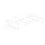 Refrigerator Storage Rack Iron Durable Side Wall Mounted Mini Fridge Organizer for Home Kitchen V1294-YM0714-3118210287011