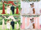 Wedding Arch Chiffon Fabric Drapery Wedding Drapery Arch Decoration Wedding Decor V1294-YM0512-221102YF34-1