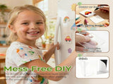 Clear Acrylic DIY Fridge Backing, 2" Self-Adhesive Magnetic Photo Frame Kit, Crystal Durable V1369-AZ3-W-08507