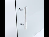 40mm Adjustable Contemporary Corner Sliding Chrome Shower Screen 120x80cm V63-848701