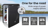 GECKO 57L Portable Camping Bar Fridge with Freezer 12V/24V, Black V219-CAPFOFGEKA06B