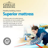 Giselle Bedding 24cm Mattress Super Firm Single MATTRESS-FIRM-024-S