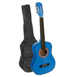 Karrera 34in Acoustic Childrens Wooden Guitar - Blue NC-34-BLS