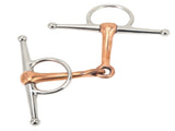 Horse Full Cheek Snaffle Stainless Steel Ring Snaffle Bit for Outdoor Horse Accessories 125mm V1294-YM0717-3111220219411