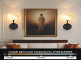 Wall Sconces Set of Two, Wireless Battery Operated Wall Decor Remote, Sconces Wall Lighting V1171-CB-BOM001171