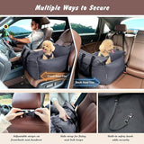 2-in-1 Pet Car Booster Seat & Travel Bed - Removable, Non-Slip, for Small Dogs & Cats V888-ELOSUNG35872