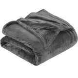 Premium Flannel Fleece Throw Rug, Fluffy Warm Cozy Blanket For Bed, Sofa And Daily Snuggling, Dark V1221-XM-LB3109-GM128